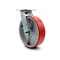 Service Caster 8 Inch Red Poly on Cast Iron Wheel Swivel Caster with Ball Bearing SCC SCC-30CS820-PUB-RS - alternate 1